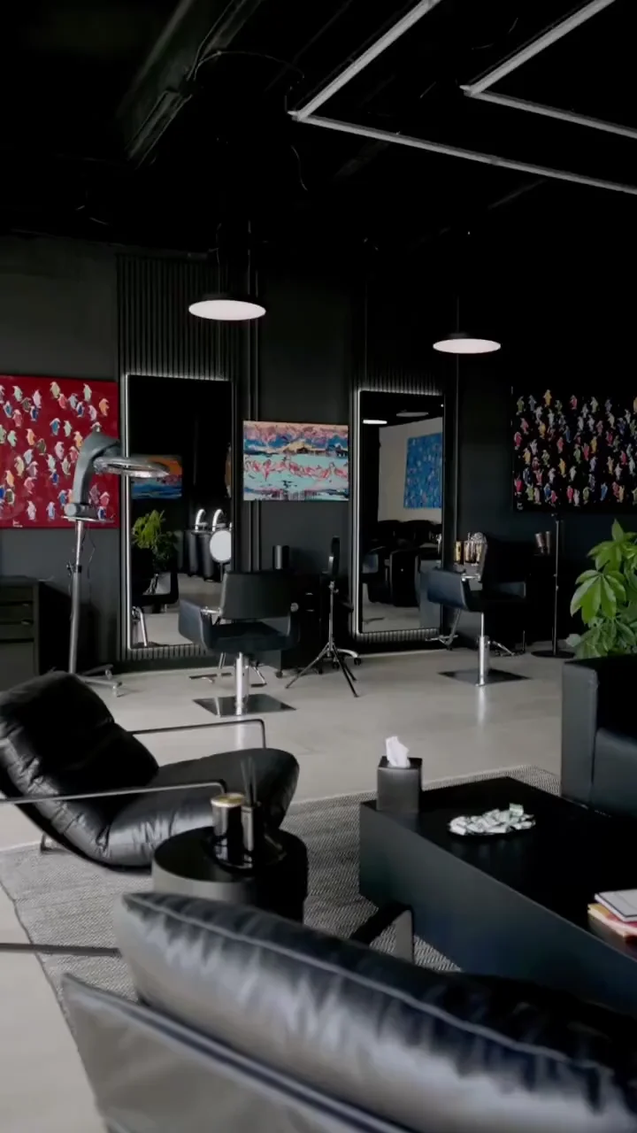 A look inside the salon, hair styling and nail care
